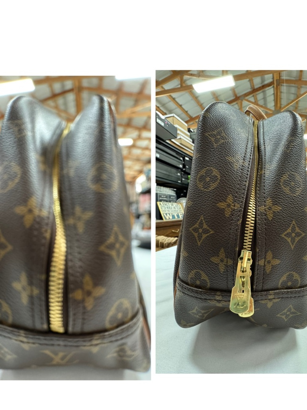 Louis Vuitton vintage Brown Monogram Deauville bag. EUC - Picture 5 of 10